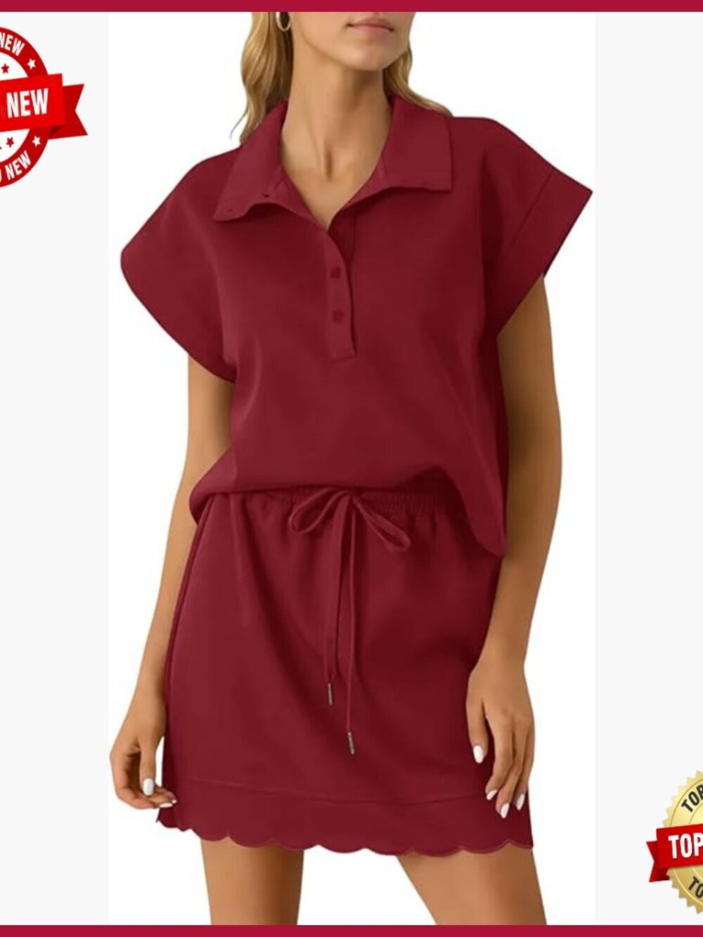 Two Piece Skirt Set Lapel Top Mini Skirt Casual Lounge Outfit